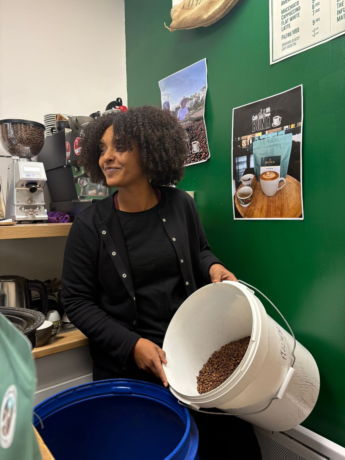 Comptoir et produits du café BUNA Paris