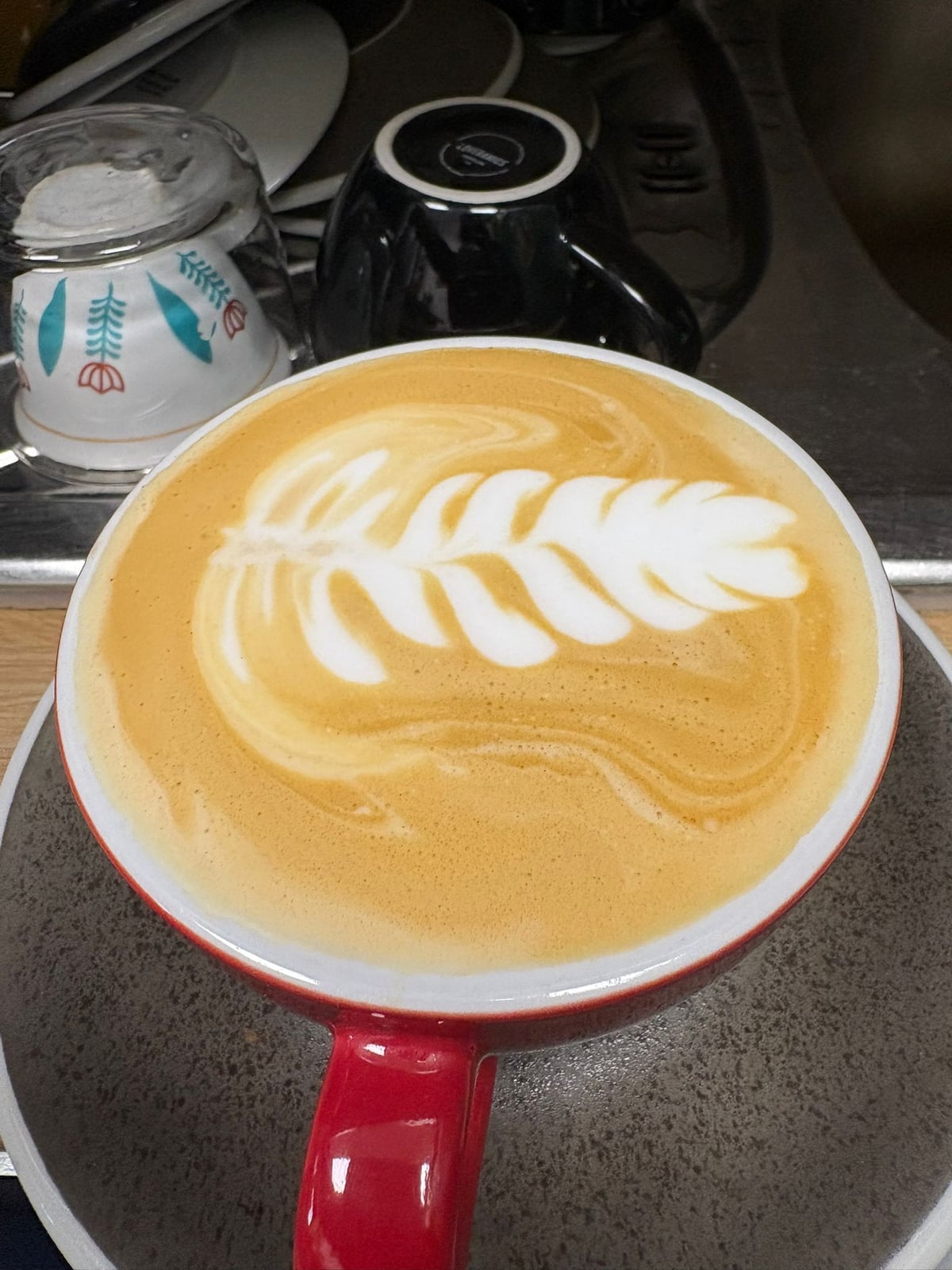 Latte art rosetta, un café riche en antioxydants